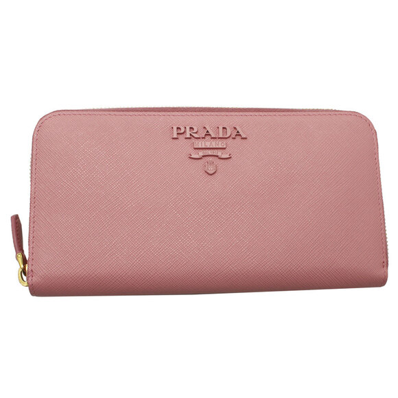 Prada Handbags - Prada Wallet Round Zip Long Leather Pink PETALO SAFFIANO SHINE